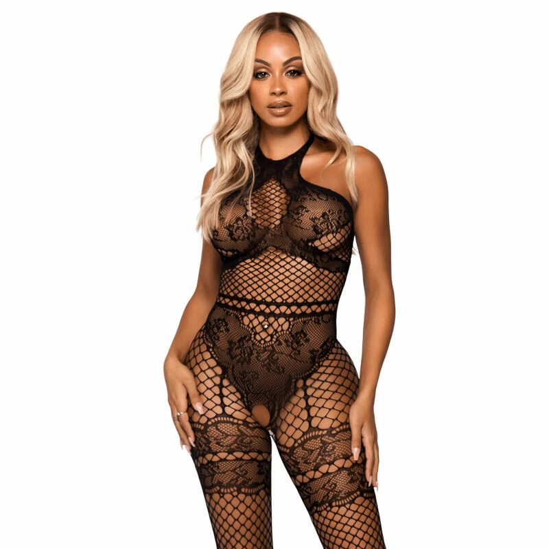 Bodystocking Leg Avenue Net Halter