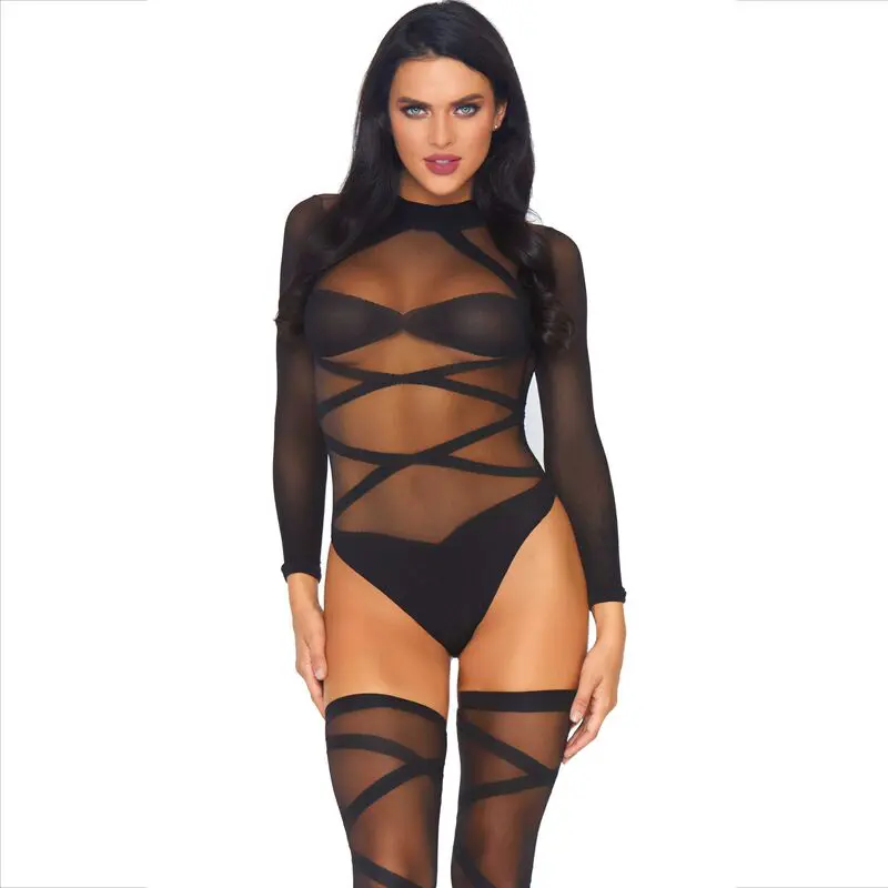 Body Sexy con Autoreggenti Leg Avenue Set 2 Pezzi